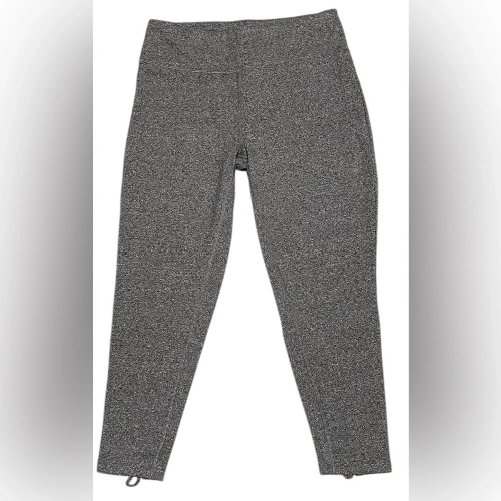 DONNA KARAN ACTIVE LEGGINGS PANTS ANKLE WOMEN CUT OUT BACK COLOR GREY SIZE LARGE - Picture 5 of 14